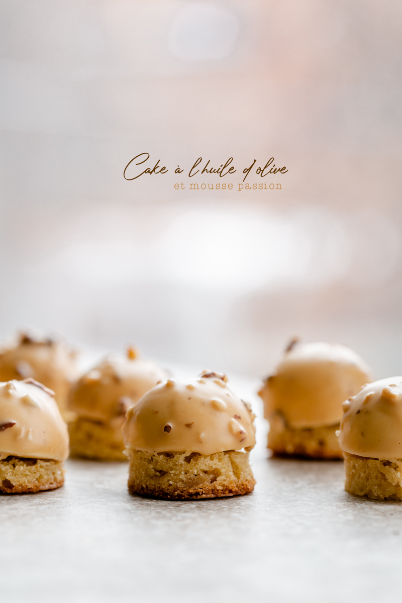 Cake A L Huile D Olive Et Mousse Passion Dulcey Valrhona