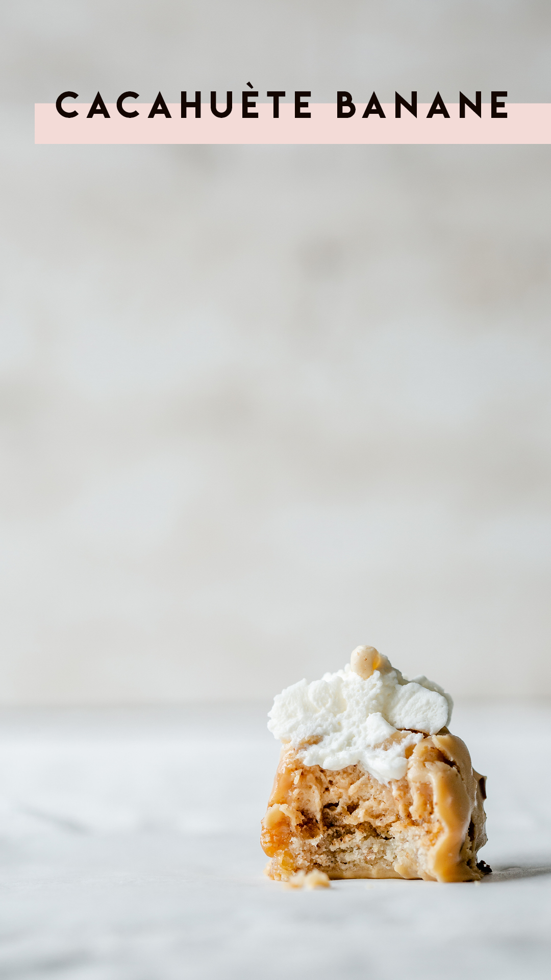 Entremet praliné cacahuète et banane